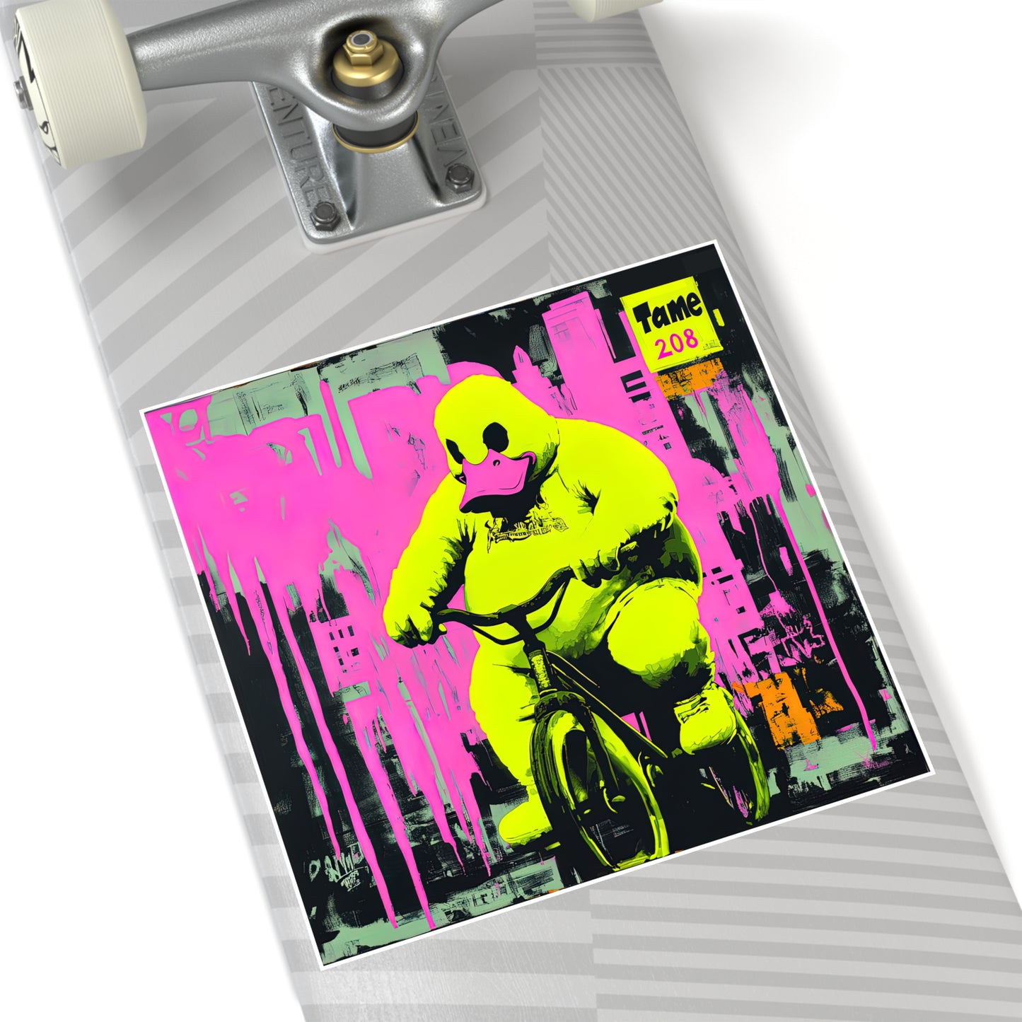 BigDuckLittleBike -- Square Stickers, Indoor\Outdoor