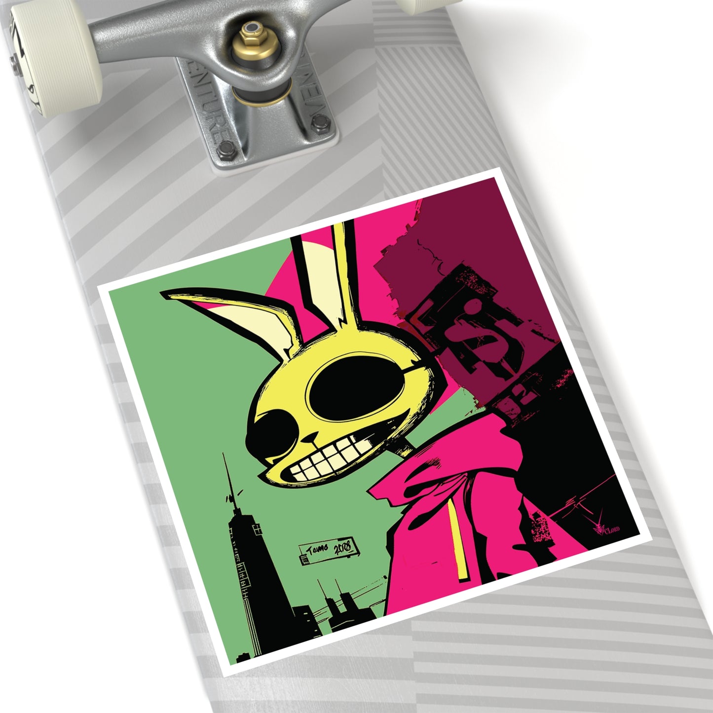 TheGrabbitToo -- Square Stickers, Indoor\Outdoor