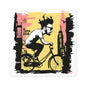 GuyOnABike -- Square Stickers, Indoor\Outdoor