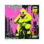 BigDuckLittleBike -- Square Stickers, Indoor\Outdoor
