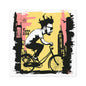 GuyOnABike -- Square Stickers, Indoor\Outdoor